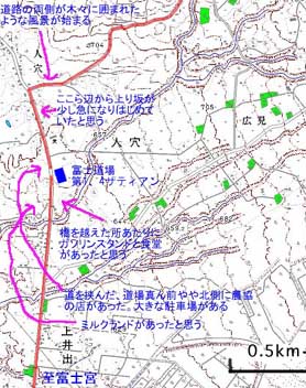 �x�m�R���{������t�߂̒n�}